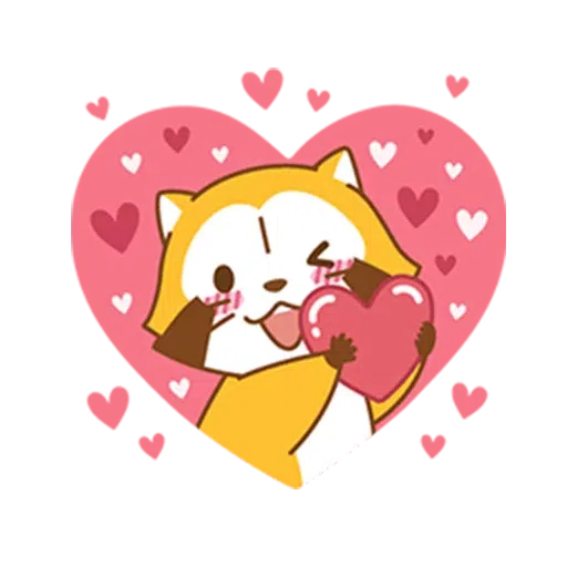 Happy Raccoon Love - Sticker 11