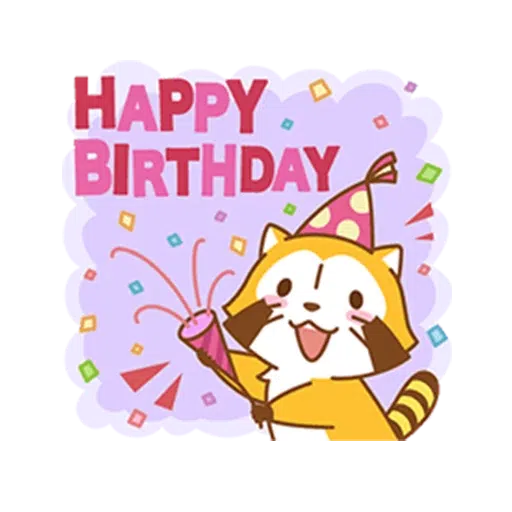 Happy Raccoon Love - Sticker 20