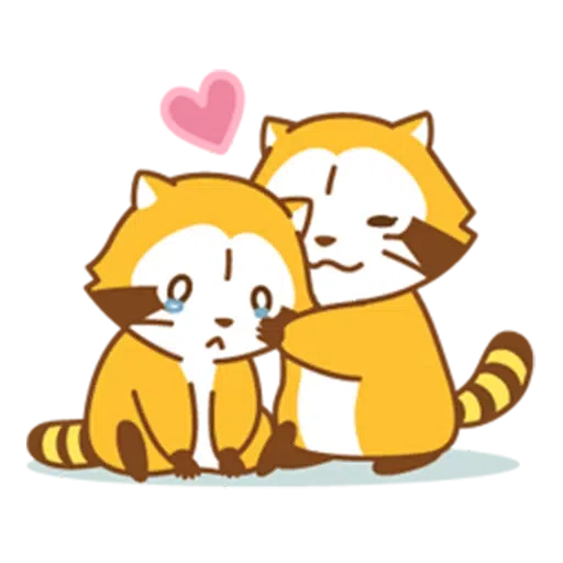 Happy Raccoon Love - Sticker 12