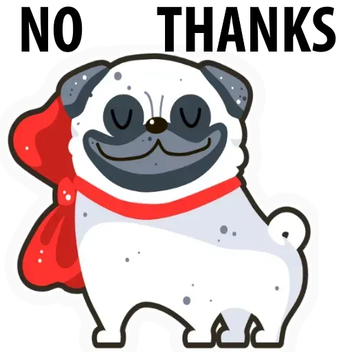 Pug - Sticker 12