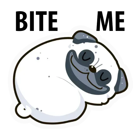 Pug - Sticker 18
