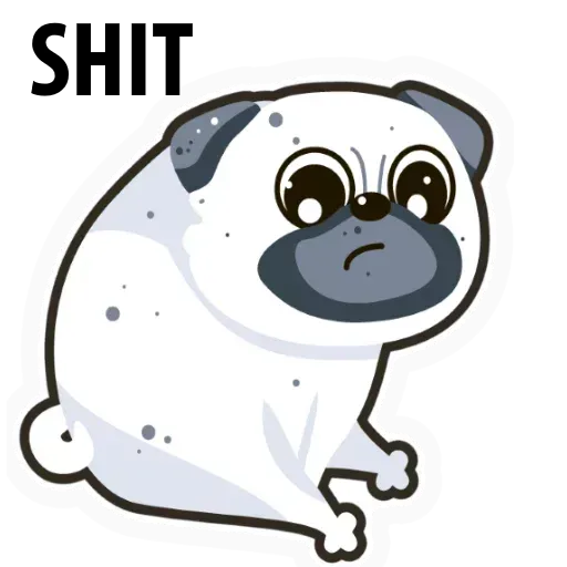 Pug - Sticker 17