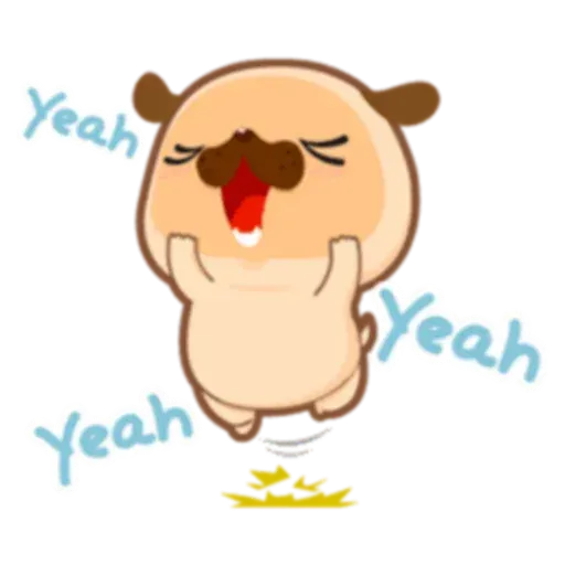 Pug - Sticker 28