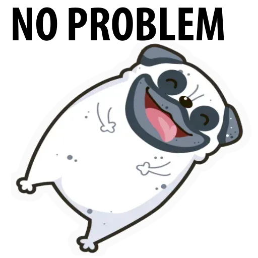 Pug - Sticker 11