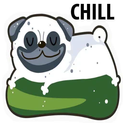 Pug - Sticker 20