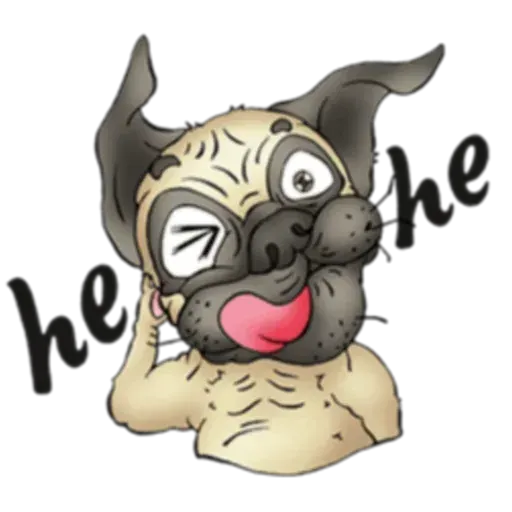 Pug - Sticker 15
