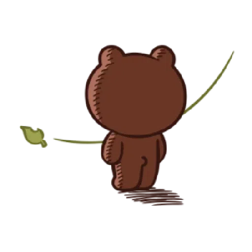 Brown line - Sticker 23