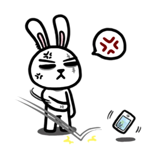 兔吉負能量 - Sticker 9